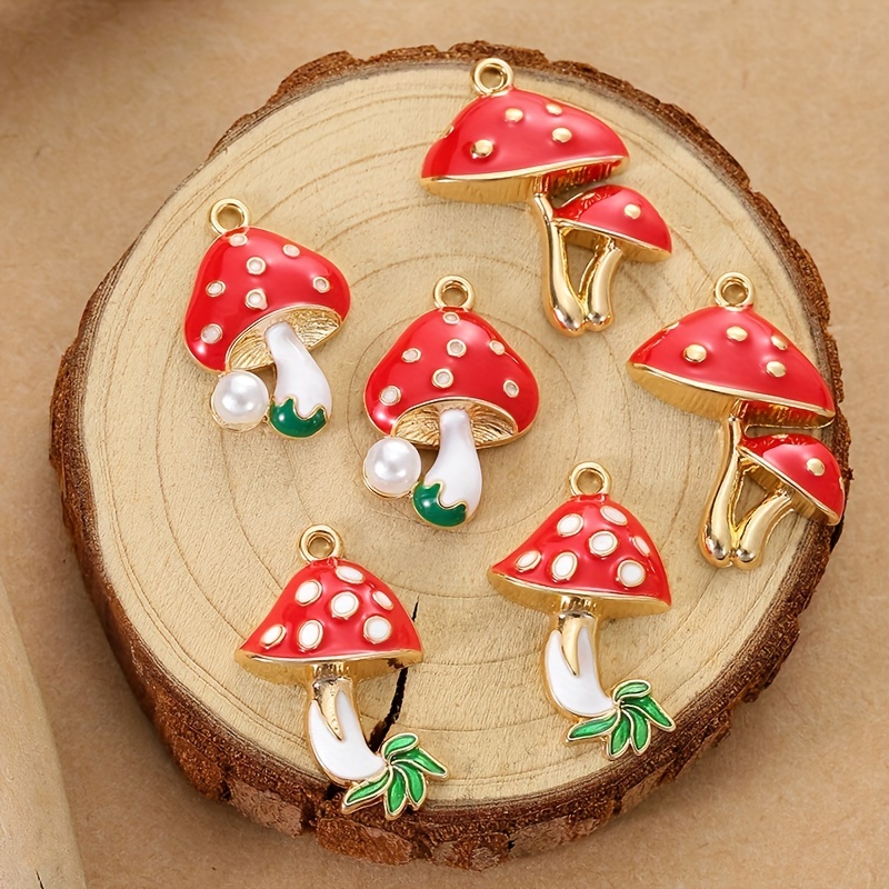 Junkin 144 Pcs Mushroom Pendant Charm Luminous Mushroom Resin Charms Mini  Mushroom Beads DIY Charms Cute Jewelry Pendants for DIY Bracelets Necklace  Earrings Keychains Jewelry Making, 8 Colors - Yahoo Shopping