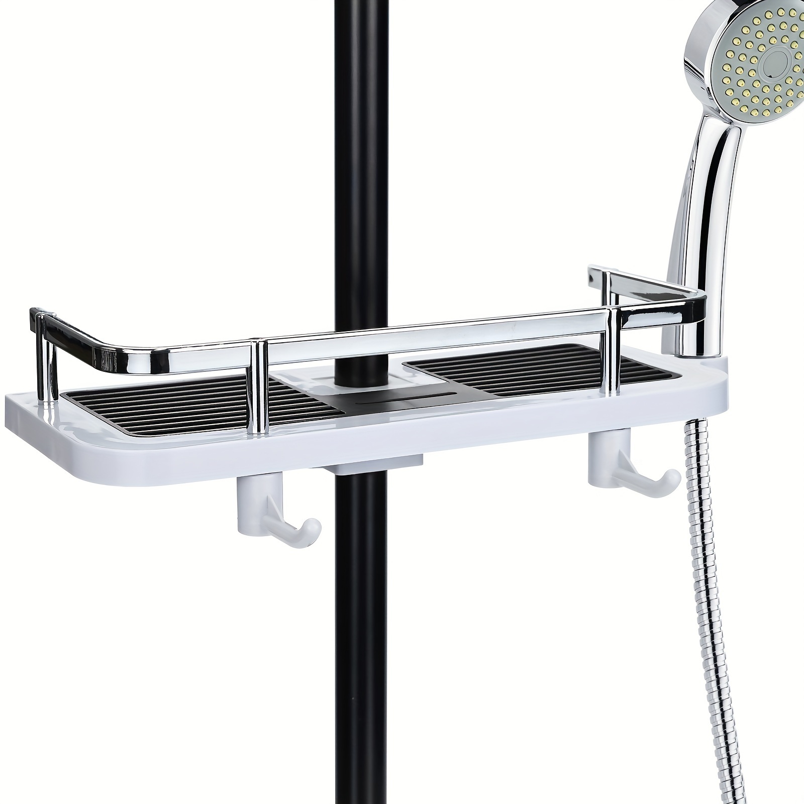 Shower Slide Bar Tray Shower Caddy Thickened Abs - Temu