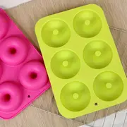 2 Piezas, Moldes De Silicona Para Donas, Moldes Para Donas De 6 Cavidades, Molde Para Hornear Bagels De Silicona LFGB De Grado Alimenticio, Antiadherente, Apto Para Lavavajillas, Resistente Al Calor Y Apto Para Microondas detalles 2