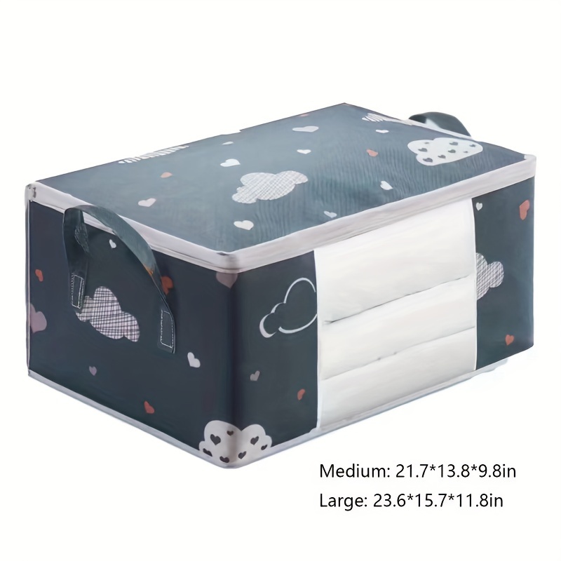 1pc Clothing Storage Bag With Handle And Window, Suitable For