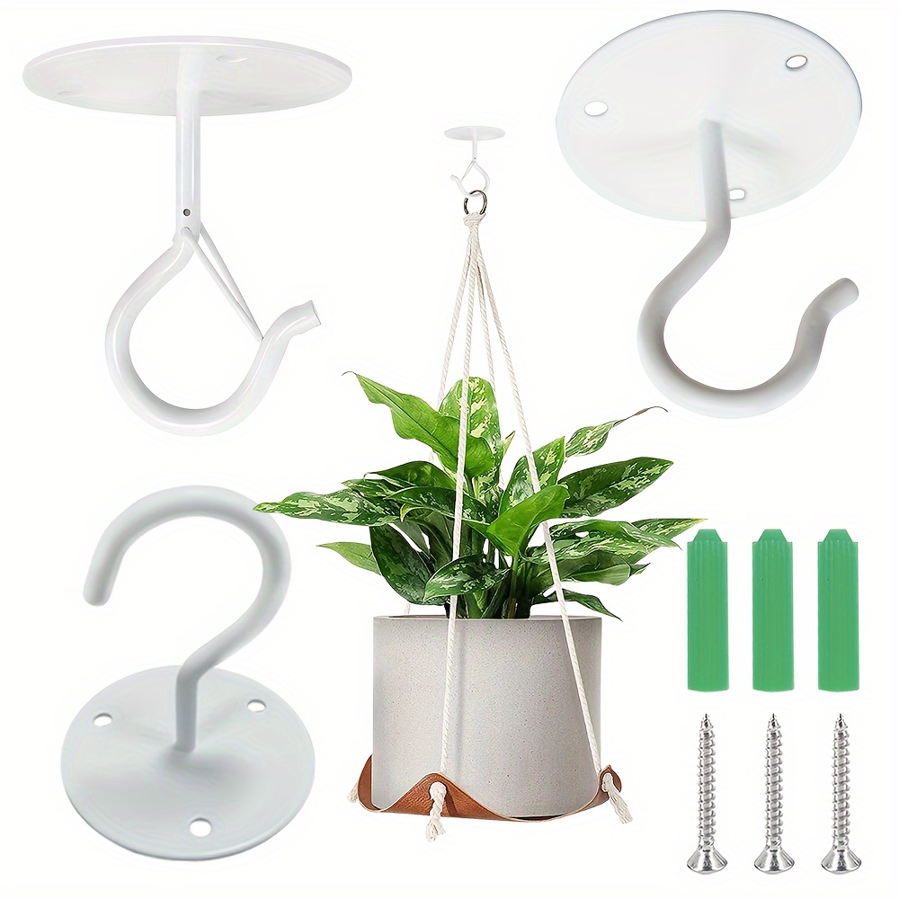 5Pcs Ceiling Hooks for Hanging Plants Heavy Duty Wall Mount Outdoor  Decoration