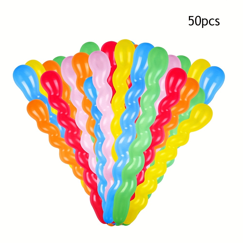 500 Pcs 40 Inches Latex Spiral Balloons Assorted Colors Party Balloons  Twisted Long Balloons Colorful Silly Balloons for Boys Girls Playing  Birthday