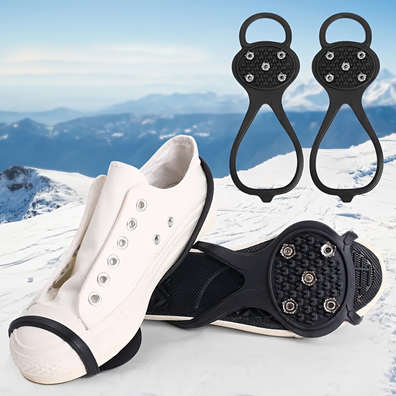 Non-Slip Snow Shoes Spikes Ice Gripper Cleats Crampons Winter