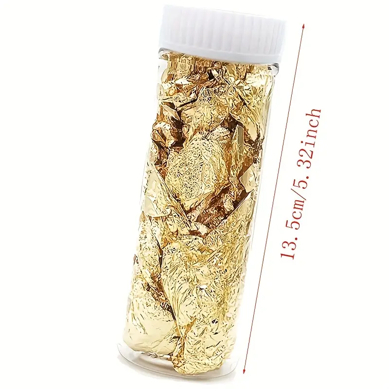 Golden Foil Flakes Edible Golden Leaf Foil Birthday - Temu