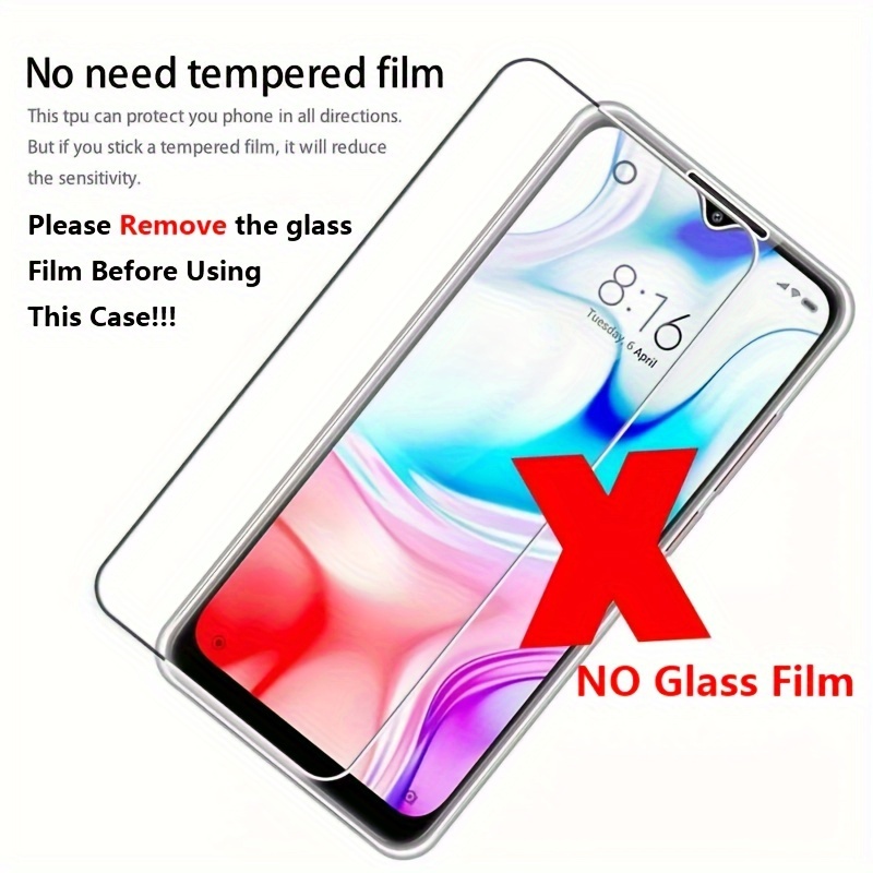 Pelicula, Front Tempered Glass For Xiaomi Redmi 13C 10C NFC Screen