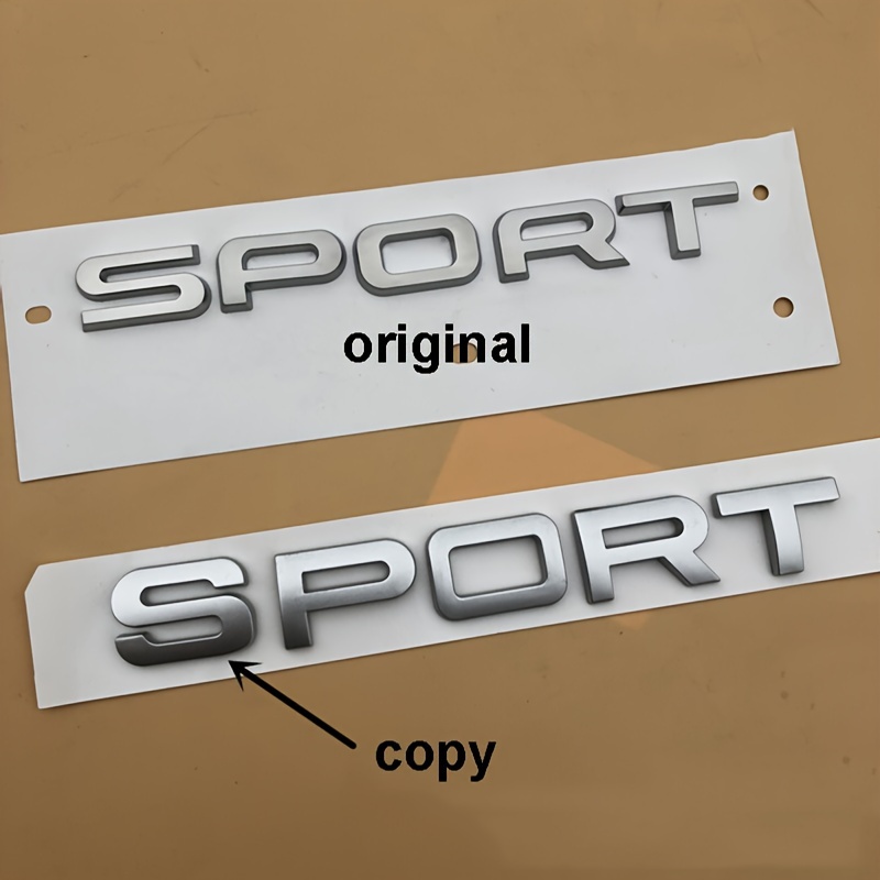2 x Sport Seite Emblem Badge auto aufkleber car Sticker schwarz Sports 3D