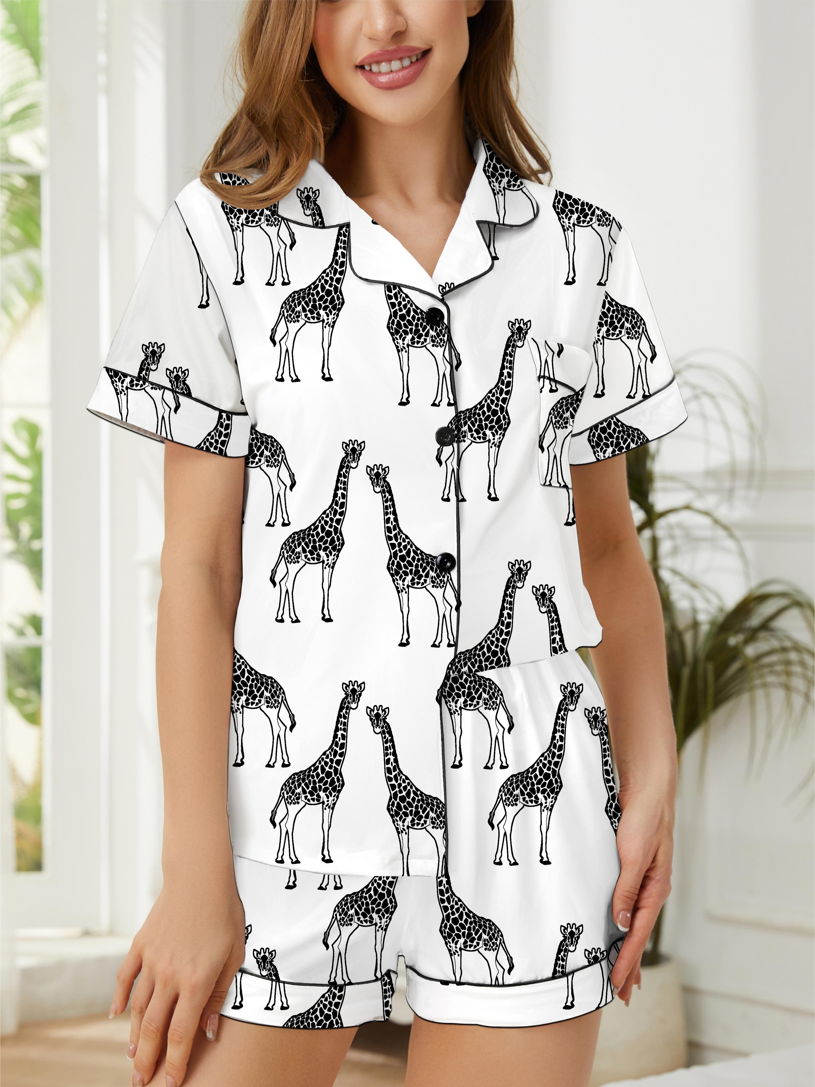 Our Girls Comfy Leggings Tshirt Set with a cute giraffe print is