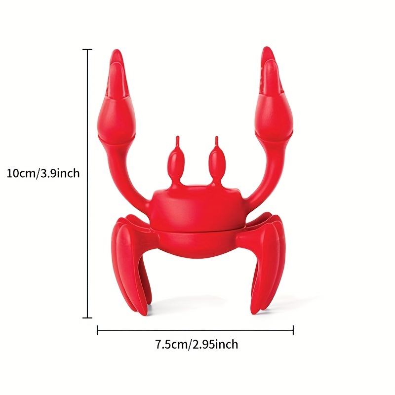 Creative Red Crab Shelf Spoon Pad, Silicone Non-slip Cutlery