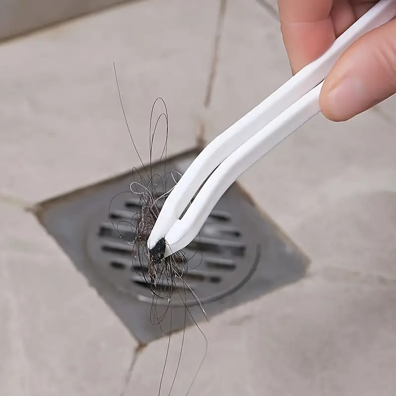 1pc V Shaped Crevice Brush Bathroom Long Handle Brush Floor Brush Toilet  Hand Wash Pool Bathtub Tile Hard Bri…