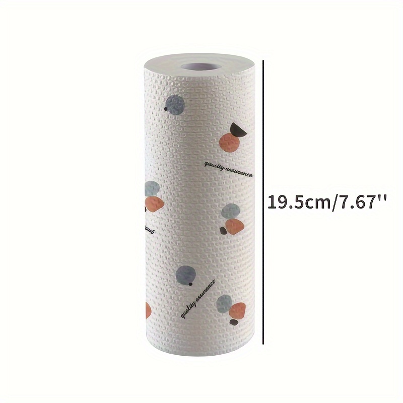 Buy Non-woven Reusable and Washable Kitchen Printed Tissue Roll Non-stick  Oil Absorbing Paper Roll Kitchen Special Paper Towel Wipe Paper Dish Cloth  Cleaning Cloth (Pack Of 1) Online at Best Prices in