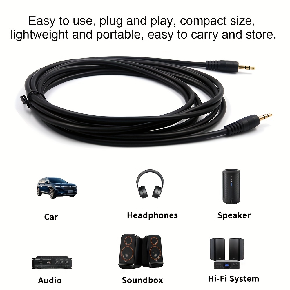 Audio Cable Aux ( Hi fi Sound) Audio Auxiliary Input - Temu Australia