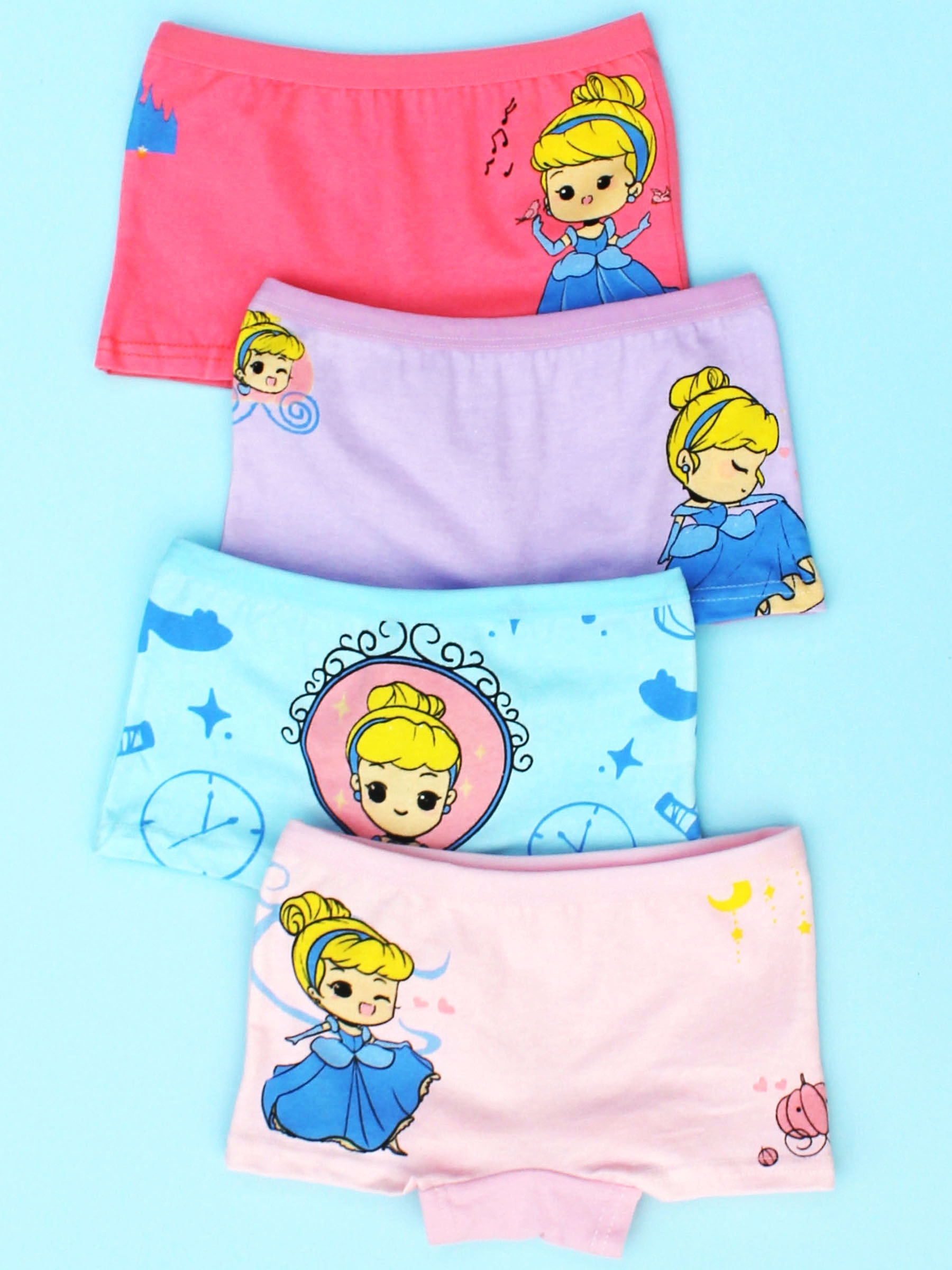 Cute Princess Print Girls Panties Kids Cotton Breathable - Temu Canada