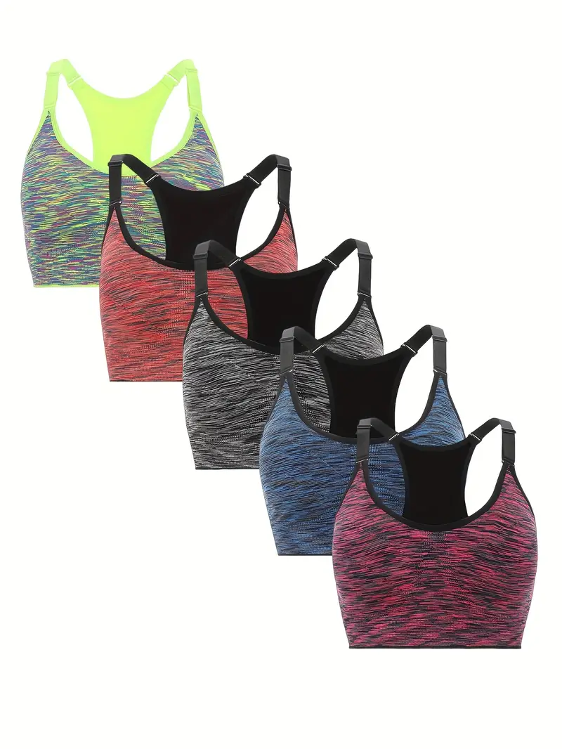 Wireless Sports Bras Comfy Breathable Running Workout Vest - Temu