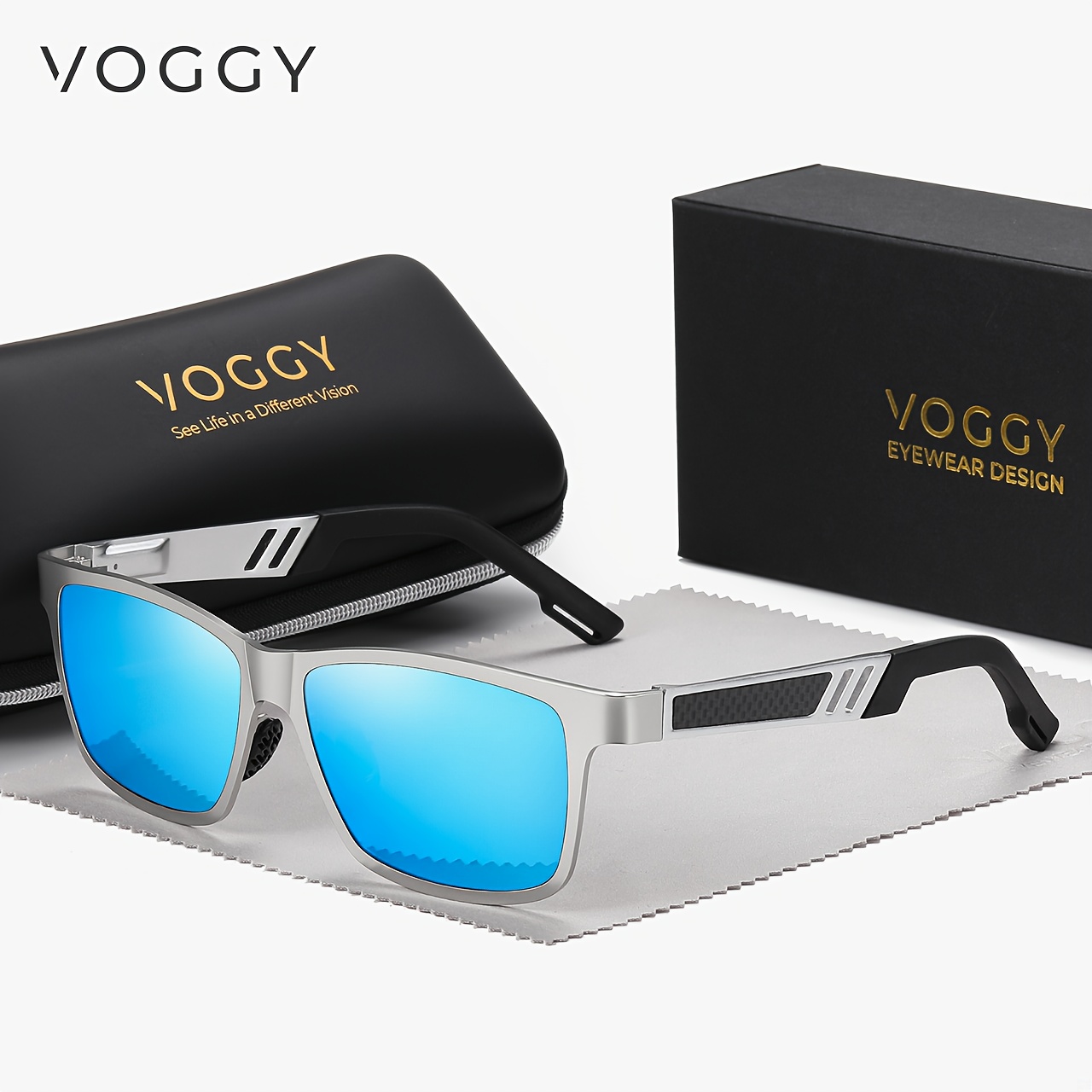 Aluminium HD Polarized Cycling Sunglasses Men Women Sport Eyewear Driving  W/case