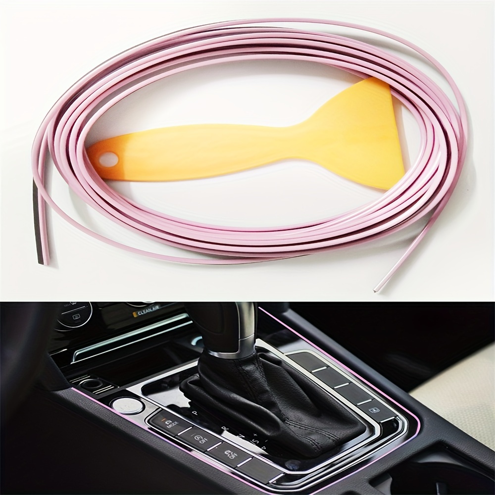 

1pc Car Slit Decoration Strip, Interior Decoration Strip, For Modified Car Door Panel Slit Instrument & Table Decoration, Easy To Install