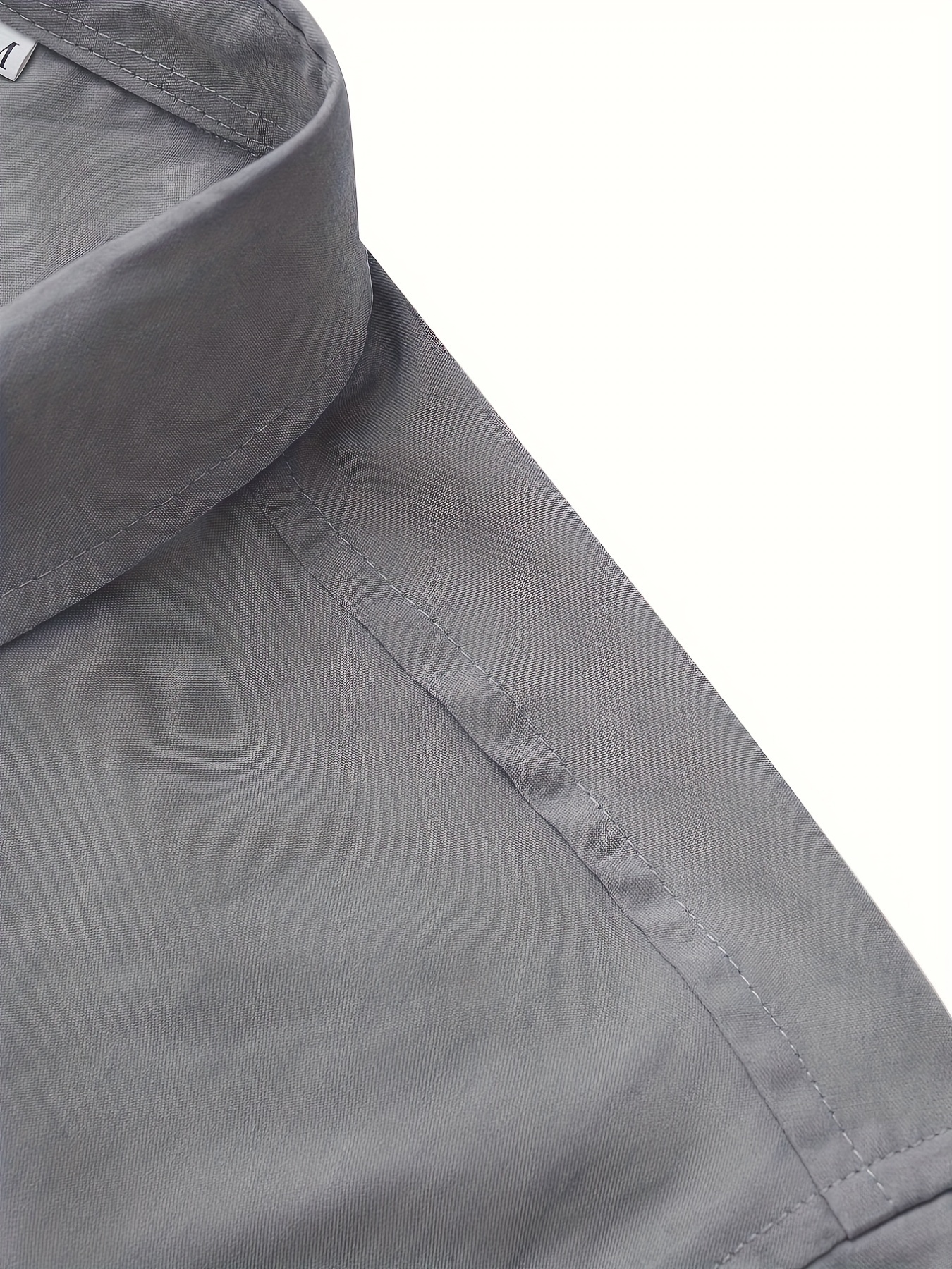 Men Casual Turn-down Collar Short Sleeve Button Closure Shirt Tops Blouse  Save Big SMihono Lapel Tees Shirt for Adult Men Dark Gray 10