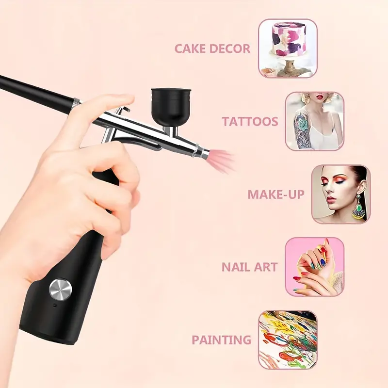 Makup Airbrush oxygen Injector set rechargeable - Temu