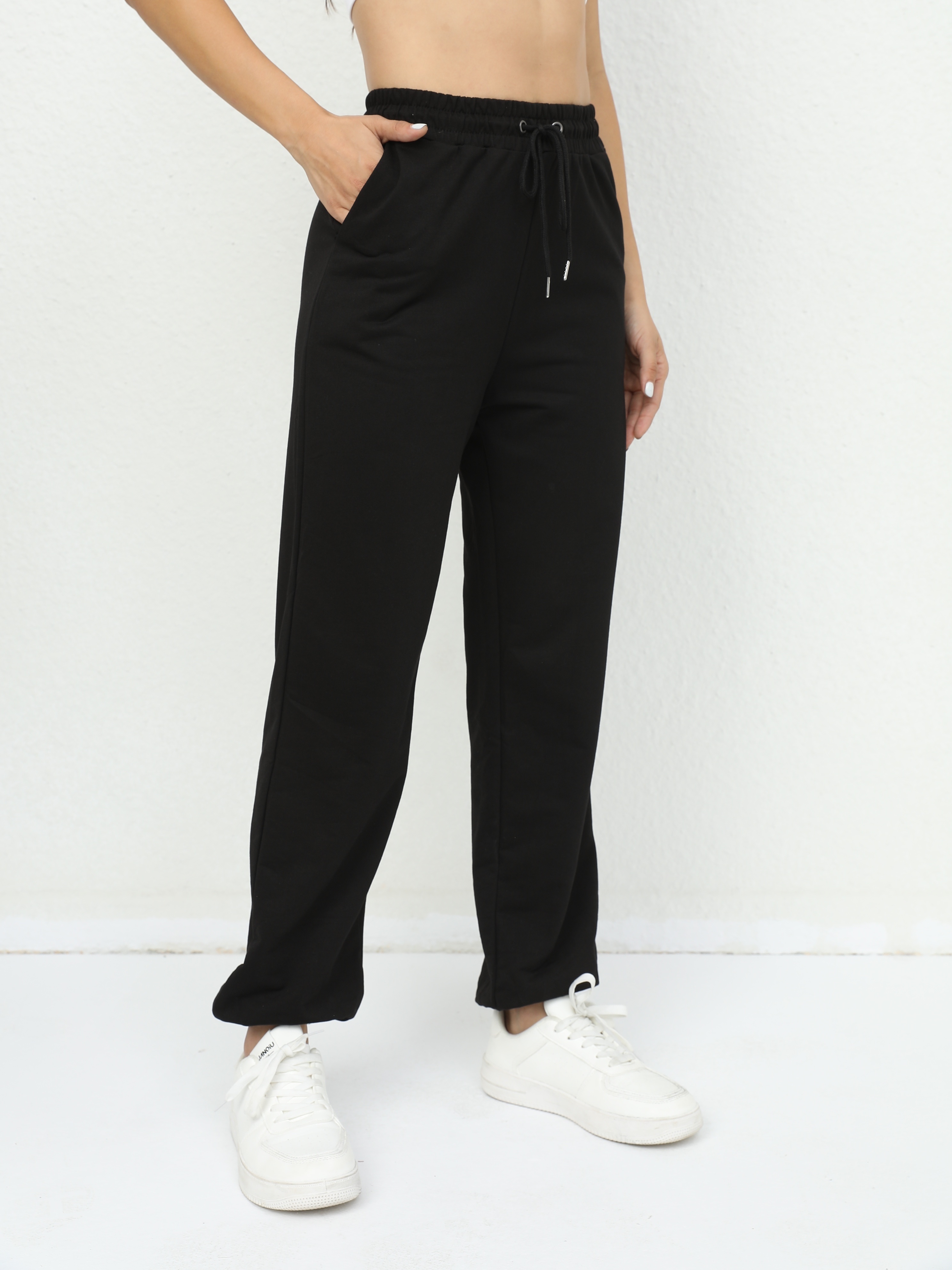 High Waist Joggers With Drawstring Waist, Athleisure