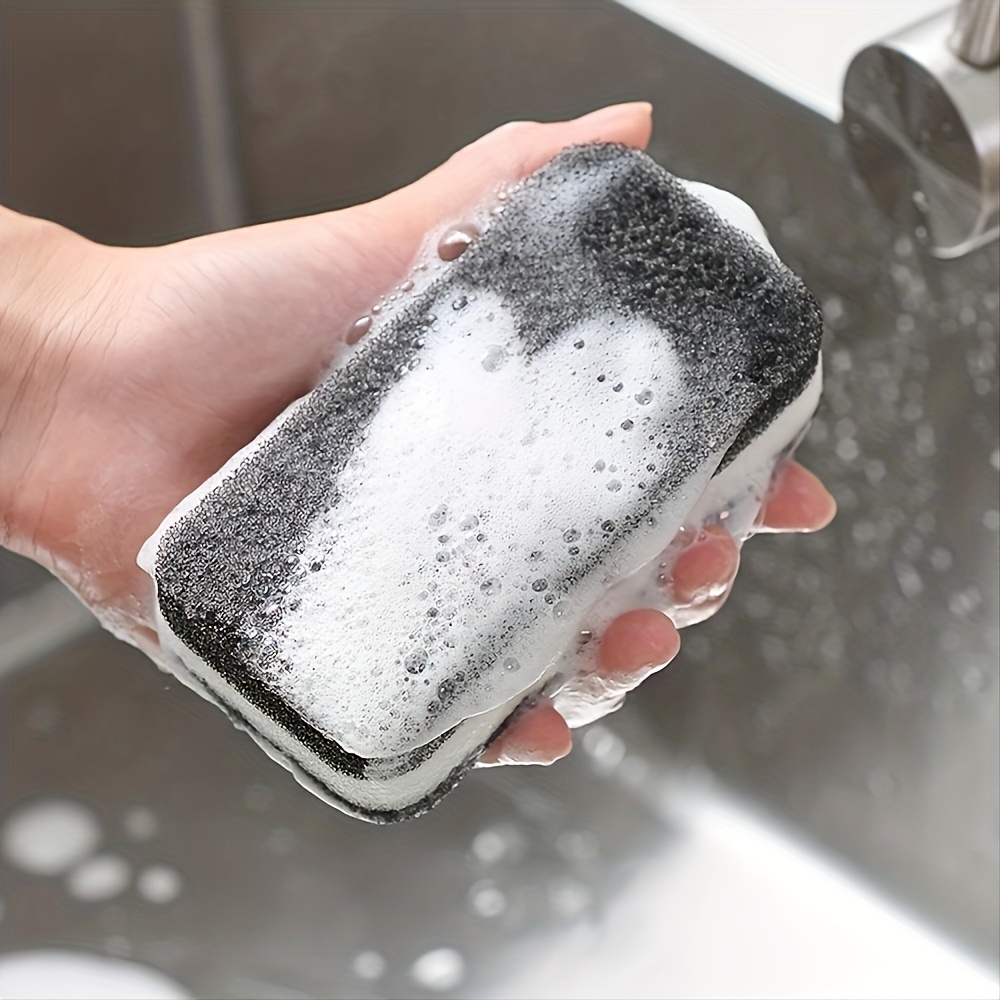 Heavy Duty Dish Sponges Get Cleaner Kitchen Bathroom Dishes - Temu