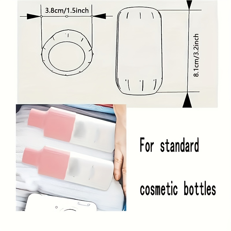 4 Pack Leak Proof Sleeves for Travel Container, Toiletry Covers for Leak  Proofing in Luggage, Silicone Travel Bottles Leak Proof Tool Fits Most Size