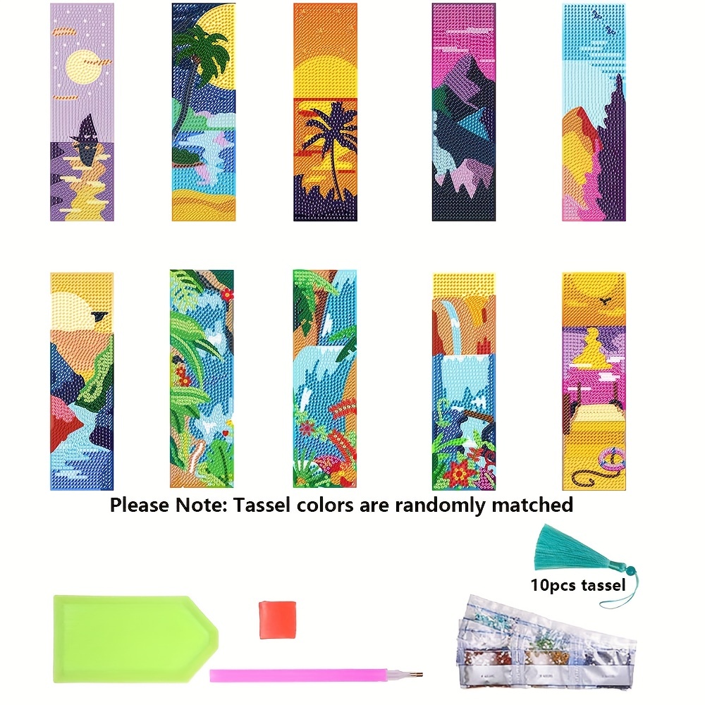 Paint a Page of Beach Bookmarks