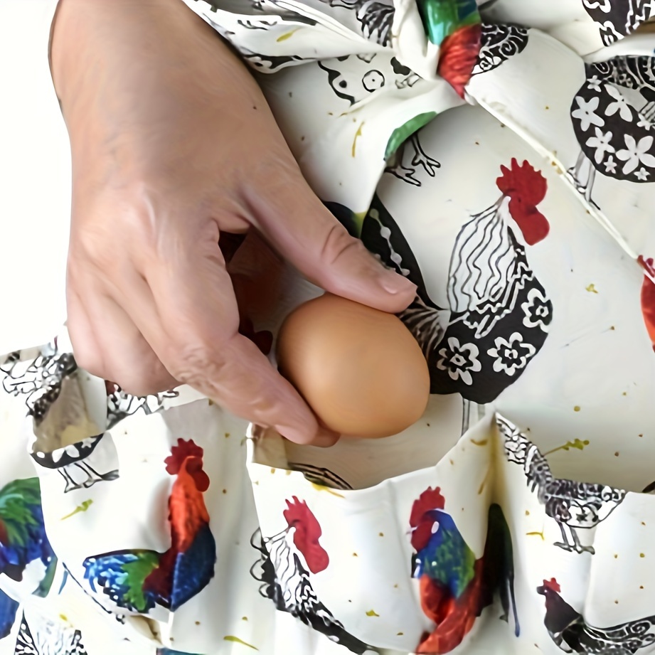 Egg Collecting Apron Fresh Eggs Holder Deep Pocket Chicken - Temu