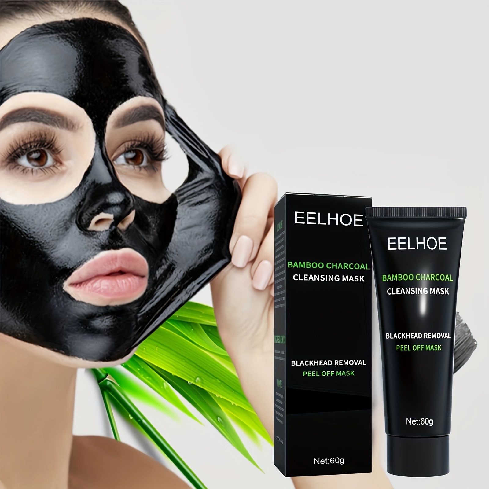  Máscara de limpieza facial profunda para quitar espinillas –  Mascarilla negra de purificación – Máscara facial de barro para la cara. :  Belleza y Cuidado Personal