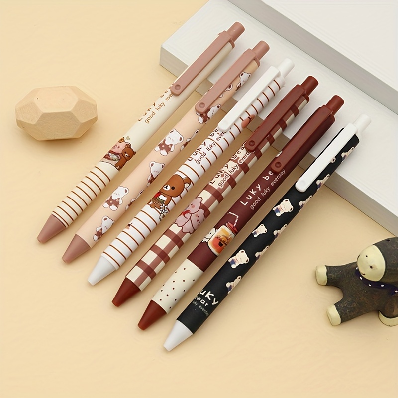 Cute Bear Mechanical Pencil Cartoon Automatic Pencil Kawaii - Temu