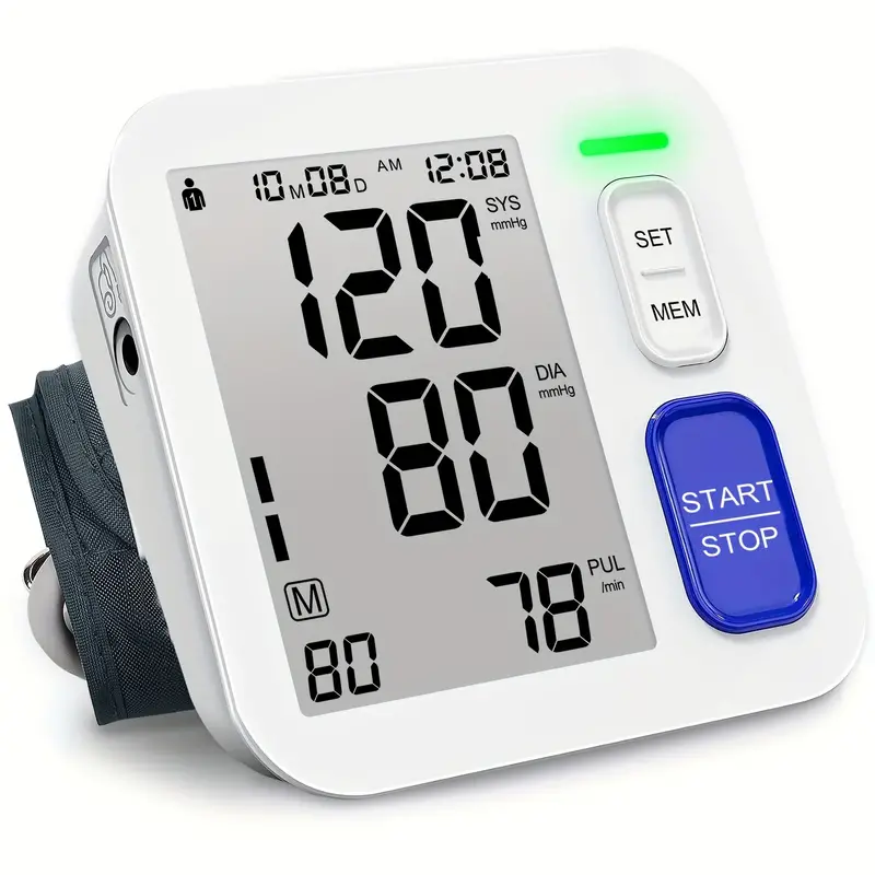 Blood Pressure Monitor, Blood Pressure Gauge Extra Large Sleeve With Upper  Arm, Bp Sleeve With Automatic Upper Arm Wide Range Large Sleeve With Double  Home Reading Storage (battery Not Included) - Temu