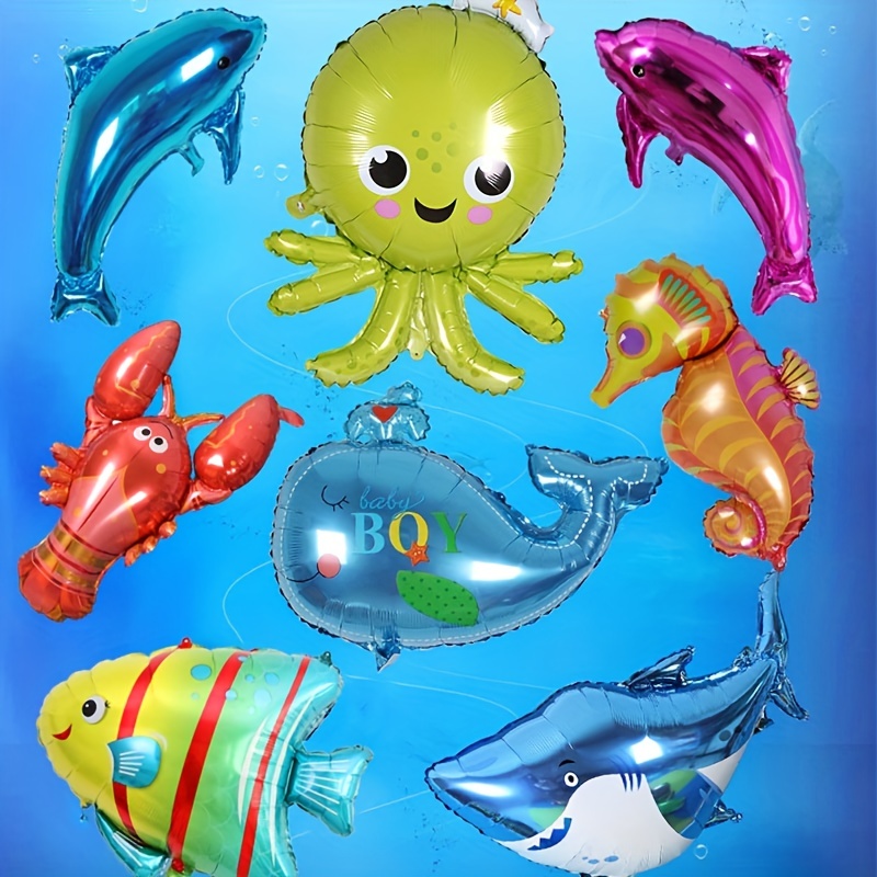 Ocean Animal Theme Birthday Party Decoration Balloons Crab - Temu