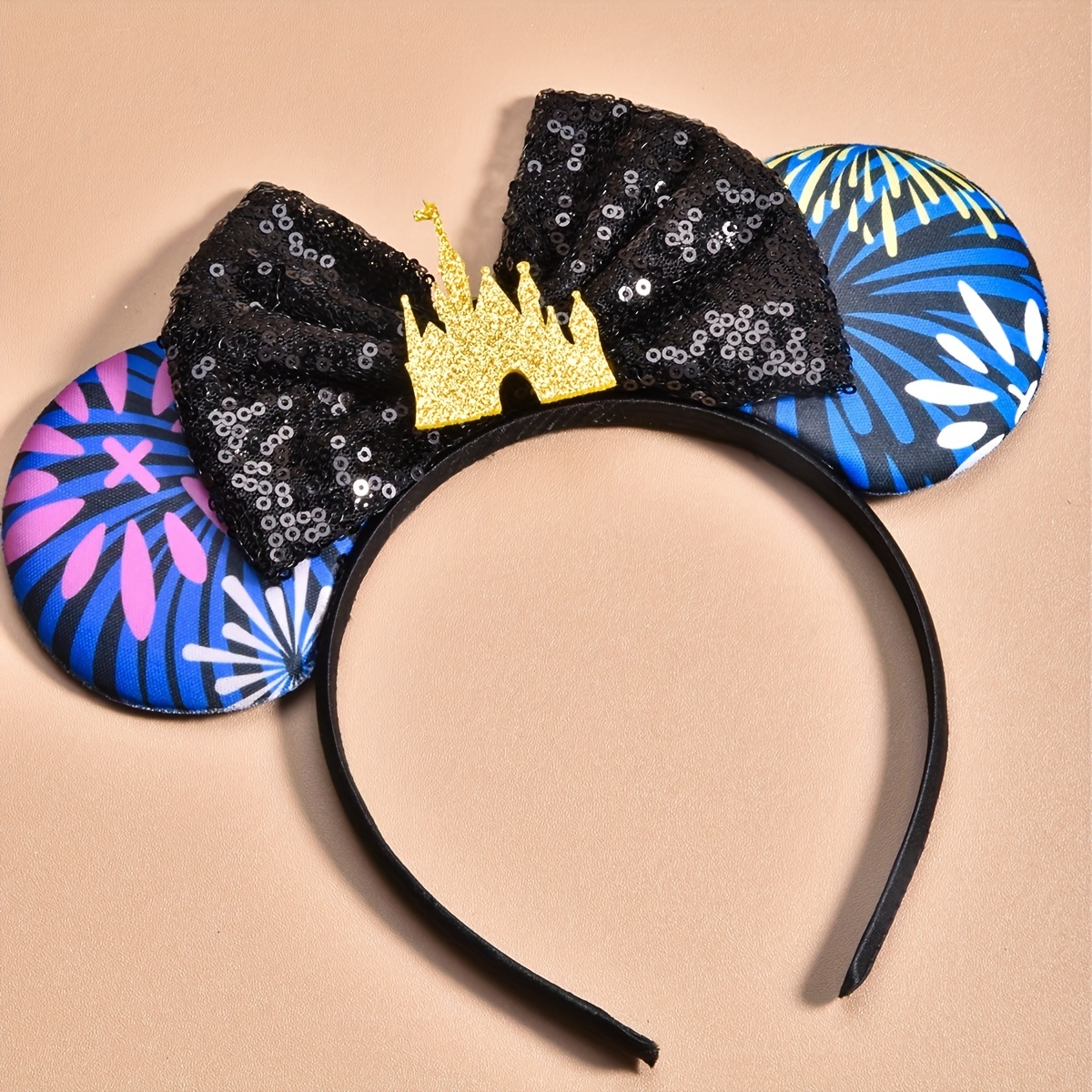 Minnie Mouse Sequin Bow Headband