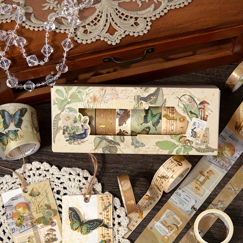 Vintage Washi Tape In A Box, From The Vintage Stamp Series