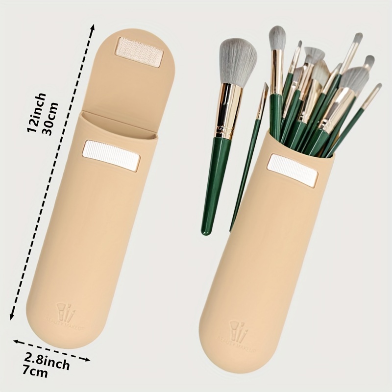  MAEXUS Travel Makeup Brush Case, Silicone Brush