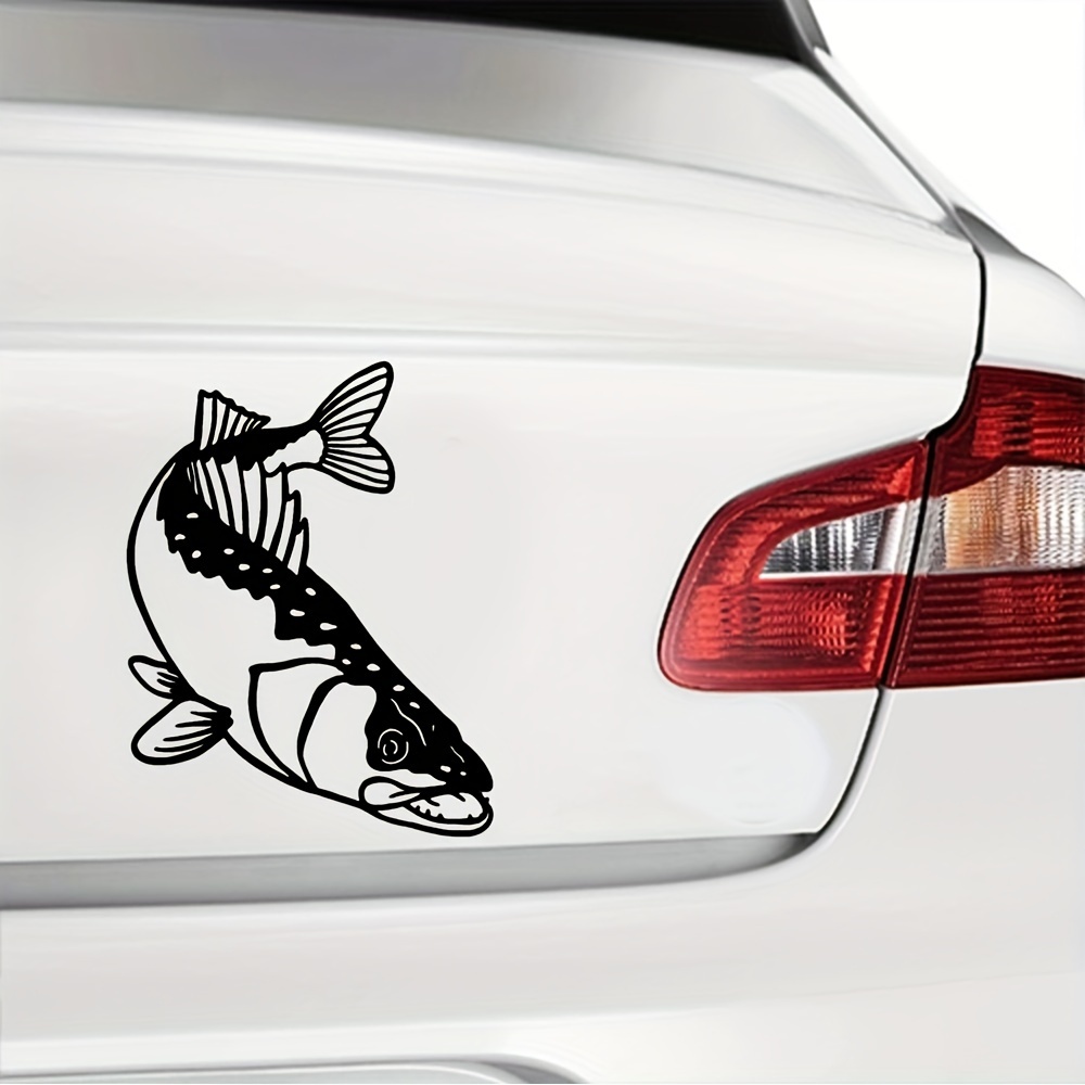 Go Fishing Fish Car Stickers For Laptop Water Bottle Car - Temu