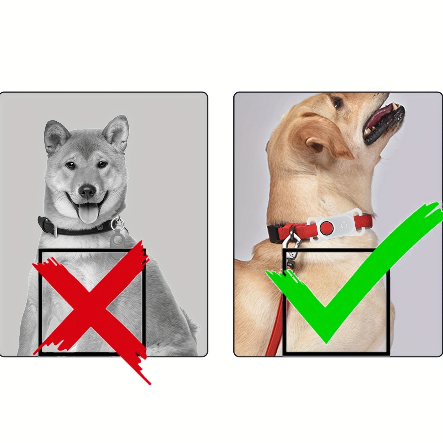 Dog Silicone Collar Holder for Samsung SmartTag/Smart Tag+Plus