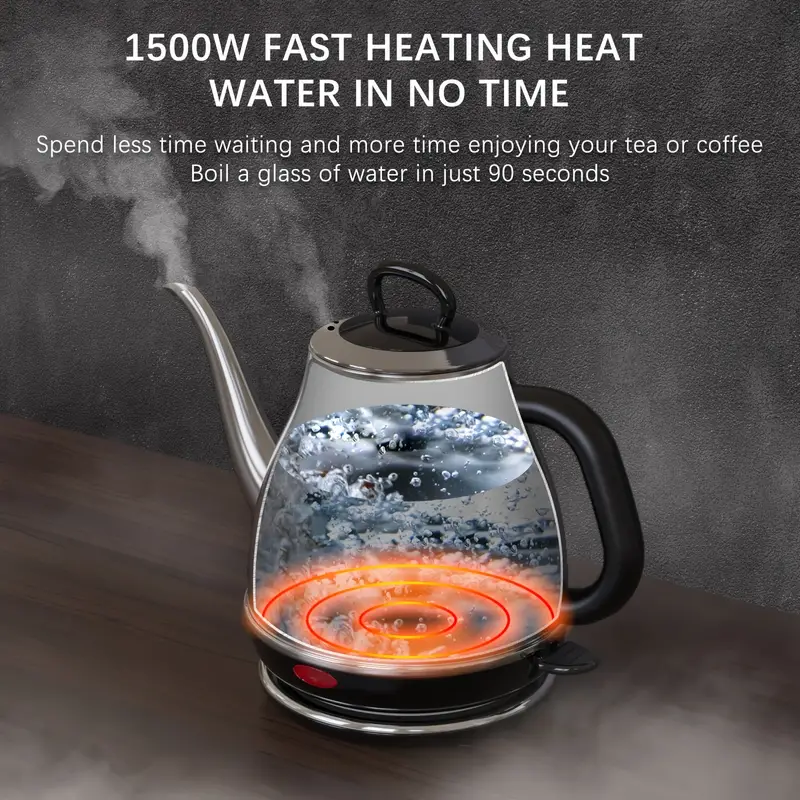 Maestri House 8-In-1 Gooseneck Electric Kettle with ±1°F Temperature  Control, 90° Steady Water Flow, 1200W Quick Heating, Keep Warm, LCD  Display