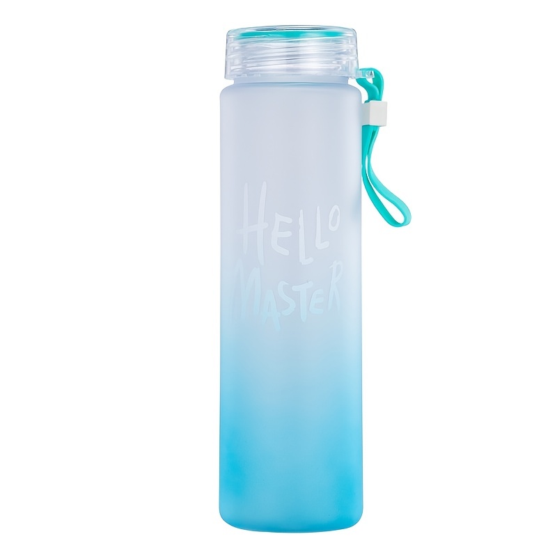 1pc Clear Water Bottle, Modern Glass Portable Water Bottle With