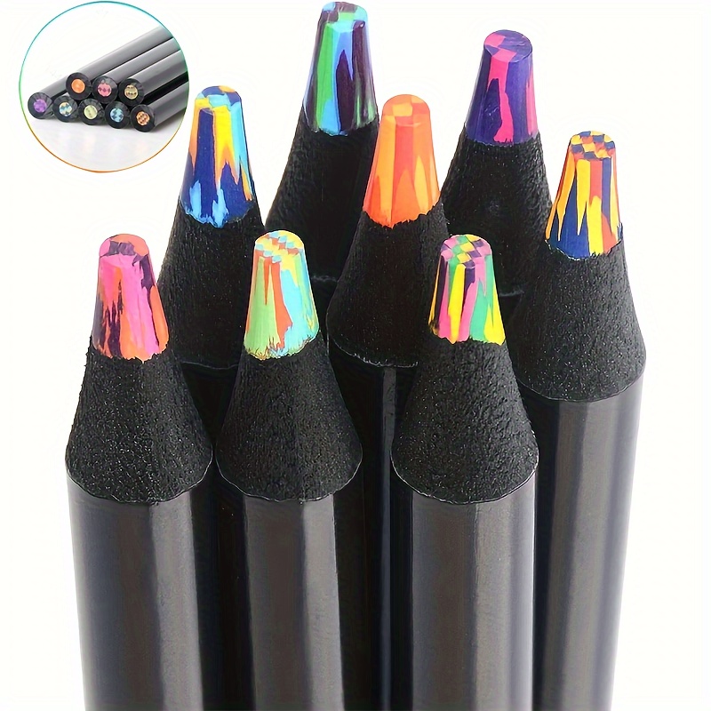 Rainbow Pencils Core (12 Colors) Colored Pencils For - Temu