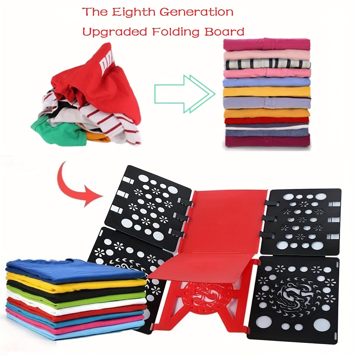 Shirt Folding Board, Geniusidea V1 Clothes Folder Easy and Fast