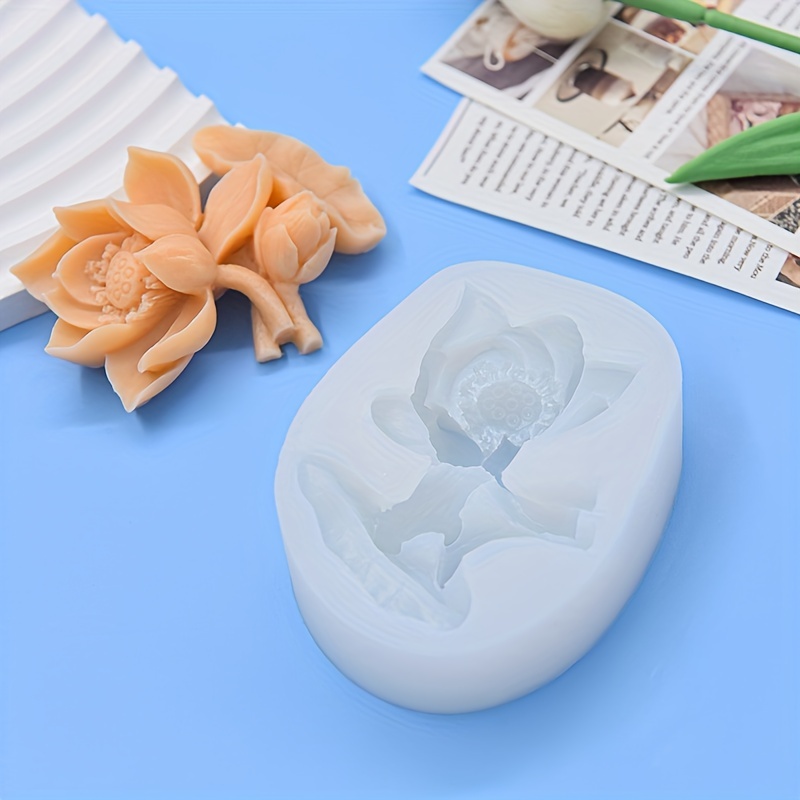 Lily Flower Chocolate Mold, 3d Silicone Mold, Candy Mold, Fondant Mold,  Baking Mold - Temu