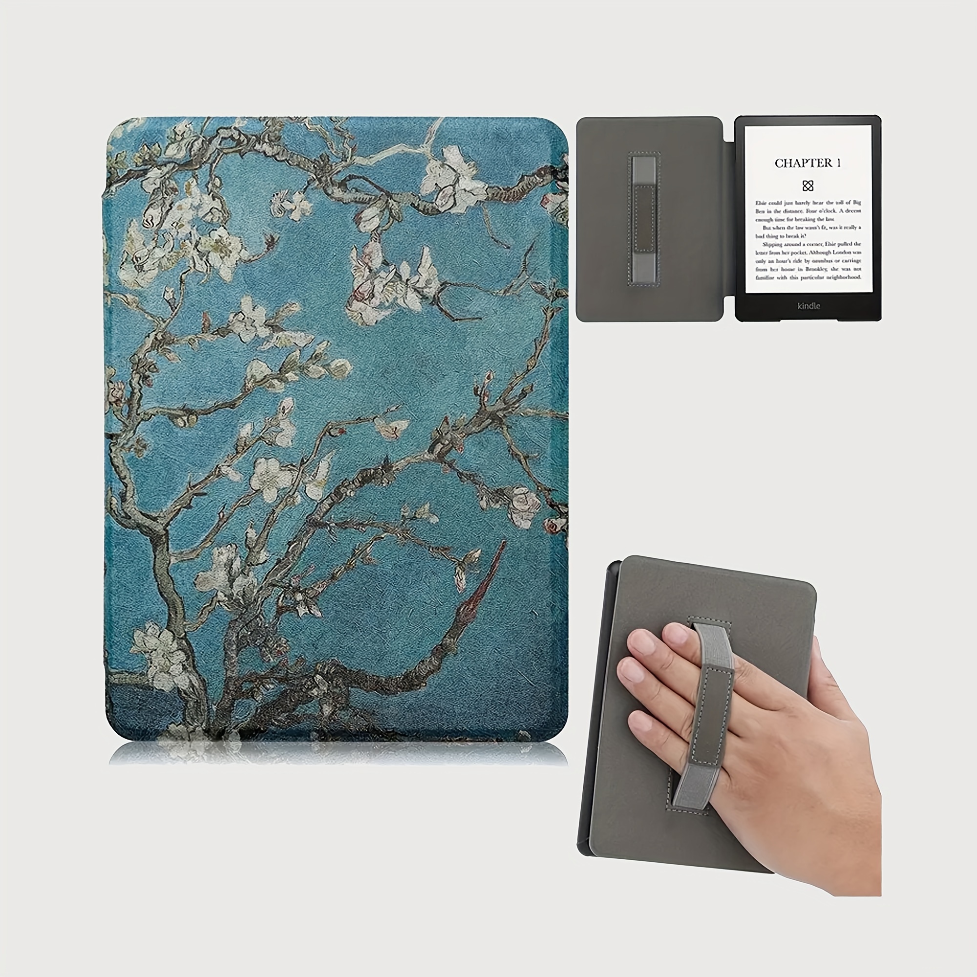 Funda para Kindle Paperwhite de 11ª generación de 6.8 pulgadas y edición  Signature 2021, funda de piel sintética de alta calidad con encendido