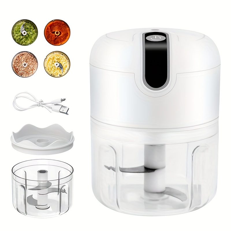 Portable Garlic Chopper With Usb Mini Food Processor For - Temu