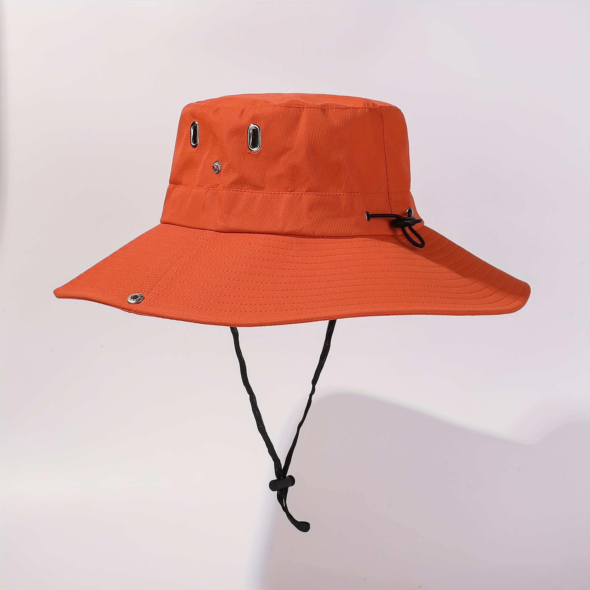 Fisherman Hat Men's Summer Wide Brim Sun Hat, Outdoor Mountaineering Fishing Sun Hat, Foldable Casual Breathable Bucket Hat