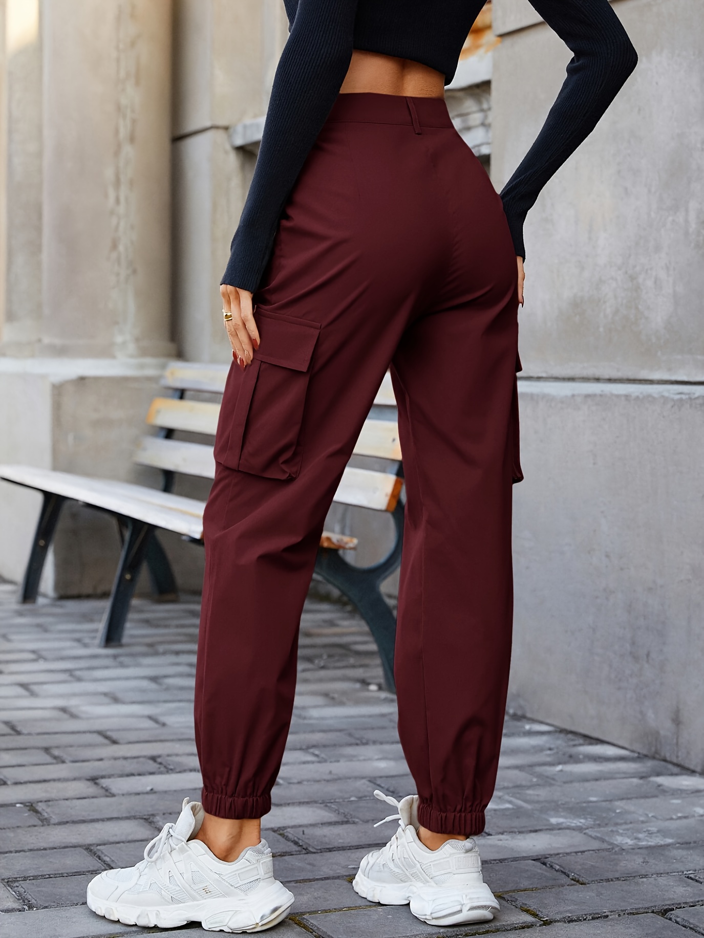  High Waisted Dress Pants for Womens Casual Solid Color