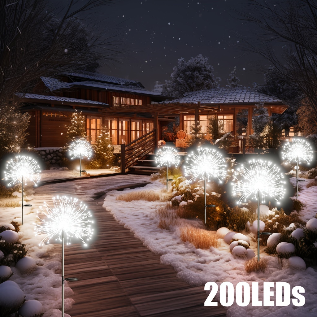 300 Light Beads Outdoor Solar Led String Lights Christmas - Temu