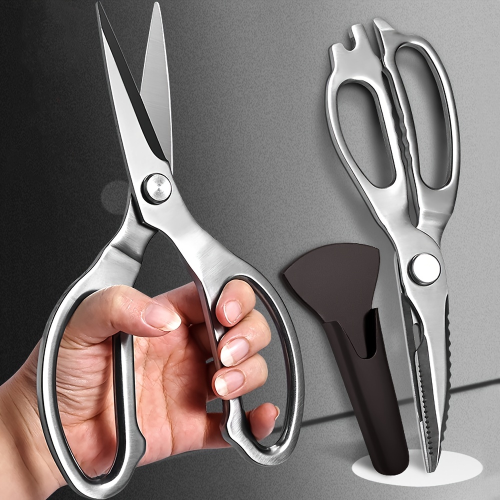 Ultra Sharp Stainless Steel Kitchen Scissors For Cutting Chicken Bones And Heavy  Duty Food Preparation - Multifunctional Kitchen Accessory - Temu