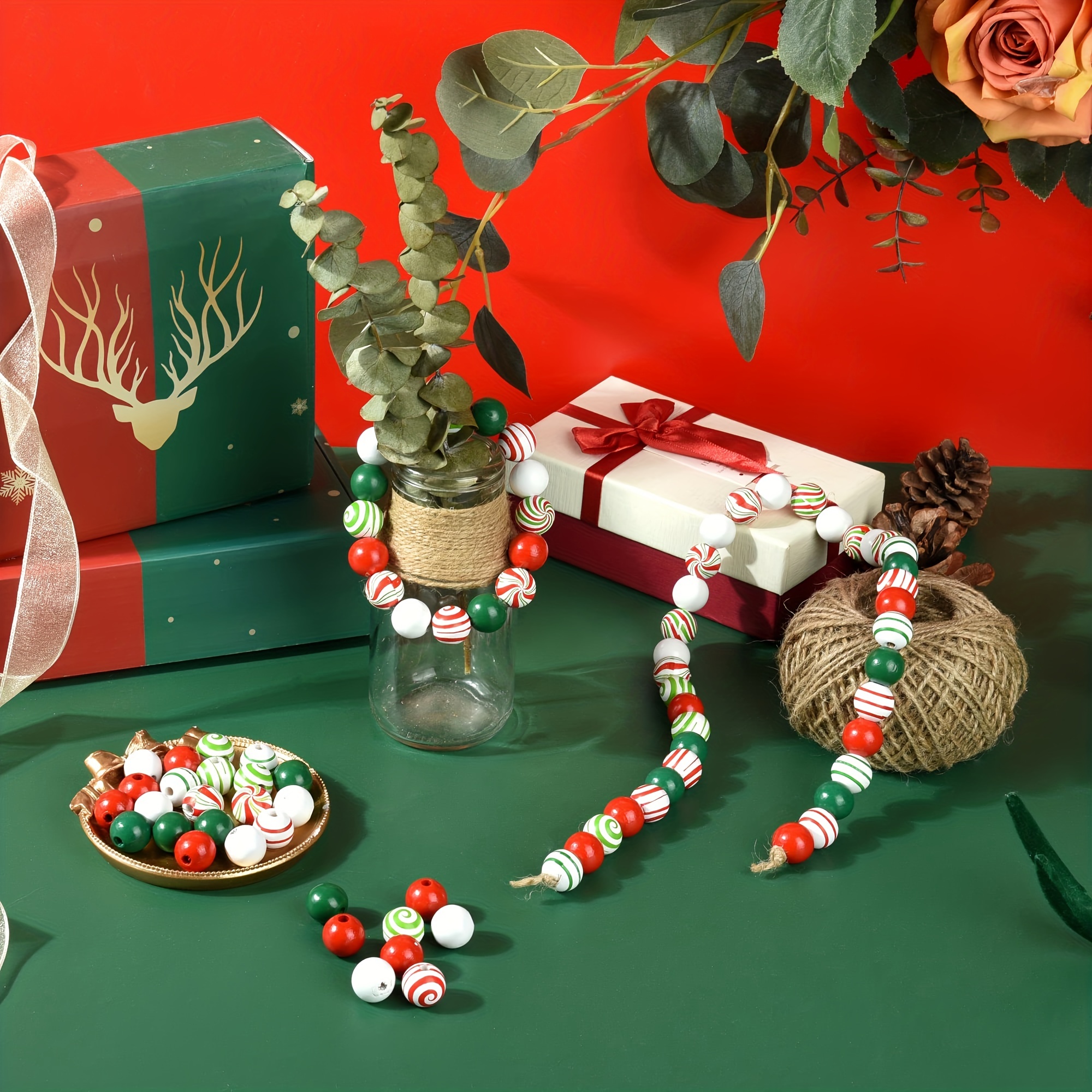 100 Pcs/Lot 6*8mm New Christmas Bells Mix Colors Loose Beads Small Jingle  Bells Christmas Decoration Gift