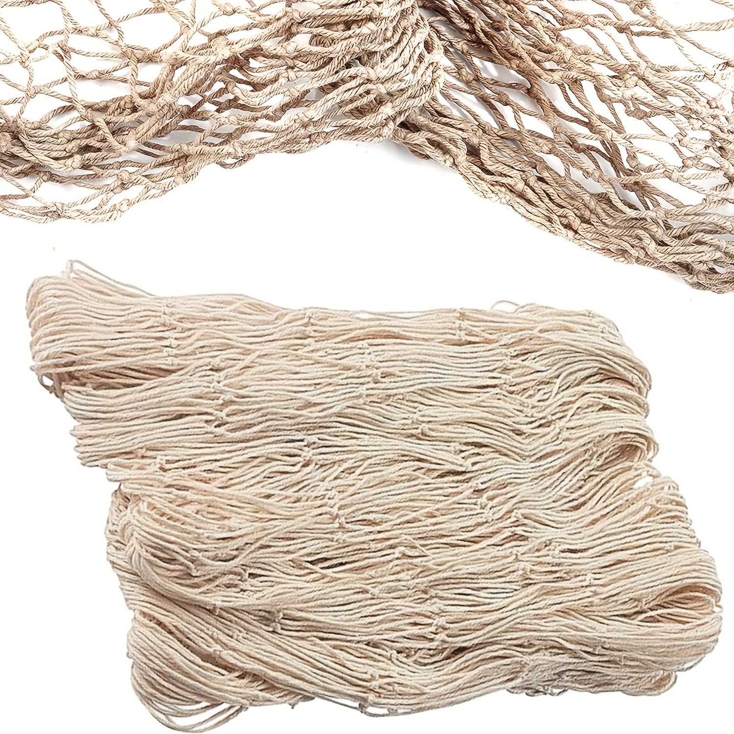 Mediterranean Style Fishing Net With Thick Thread Decoration