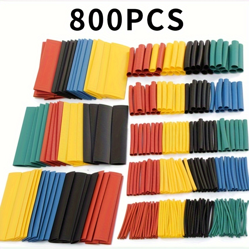 

800pcs Solder Seal Wire Connectors Heat Shrink Tubings - Insulated Waterproof Electrical Butt Terminals For Marine Automotive Motorcycle Wiring Boat