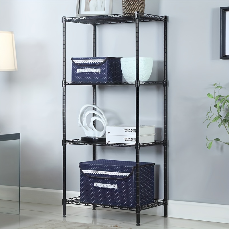 1pc Bathroom 4 Tier Storage Rack, Multifunctional Multi-layer